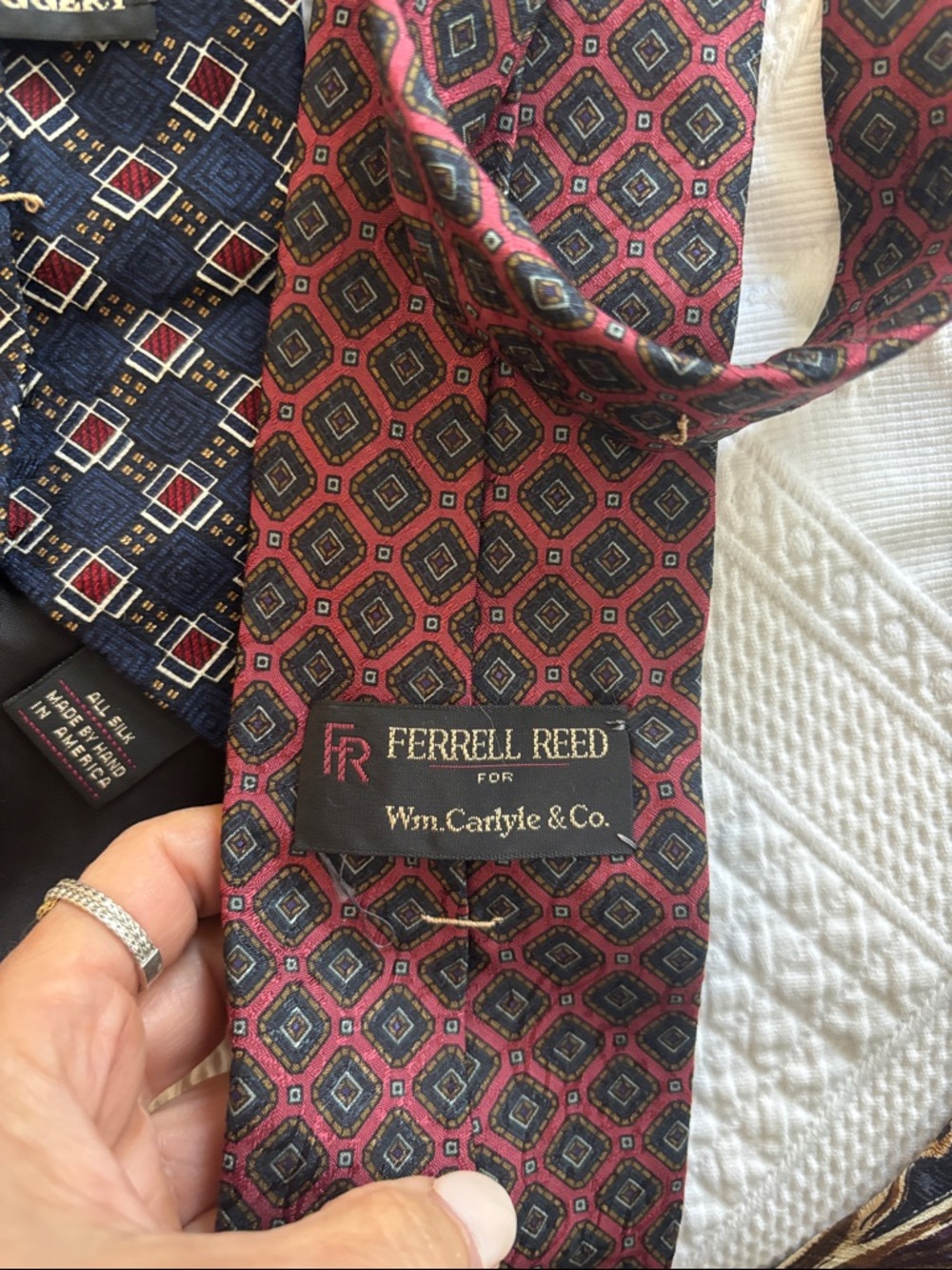 Ferrell Reed LOT Men's Classic Patterned Necktie - Multi Color - Picture 4 of 7